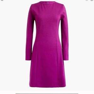 J. Crew Ponte Knit Long Sleeve Sheath Dress